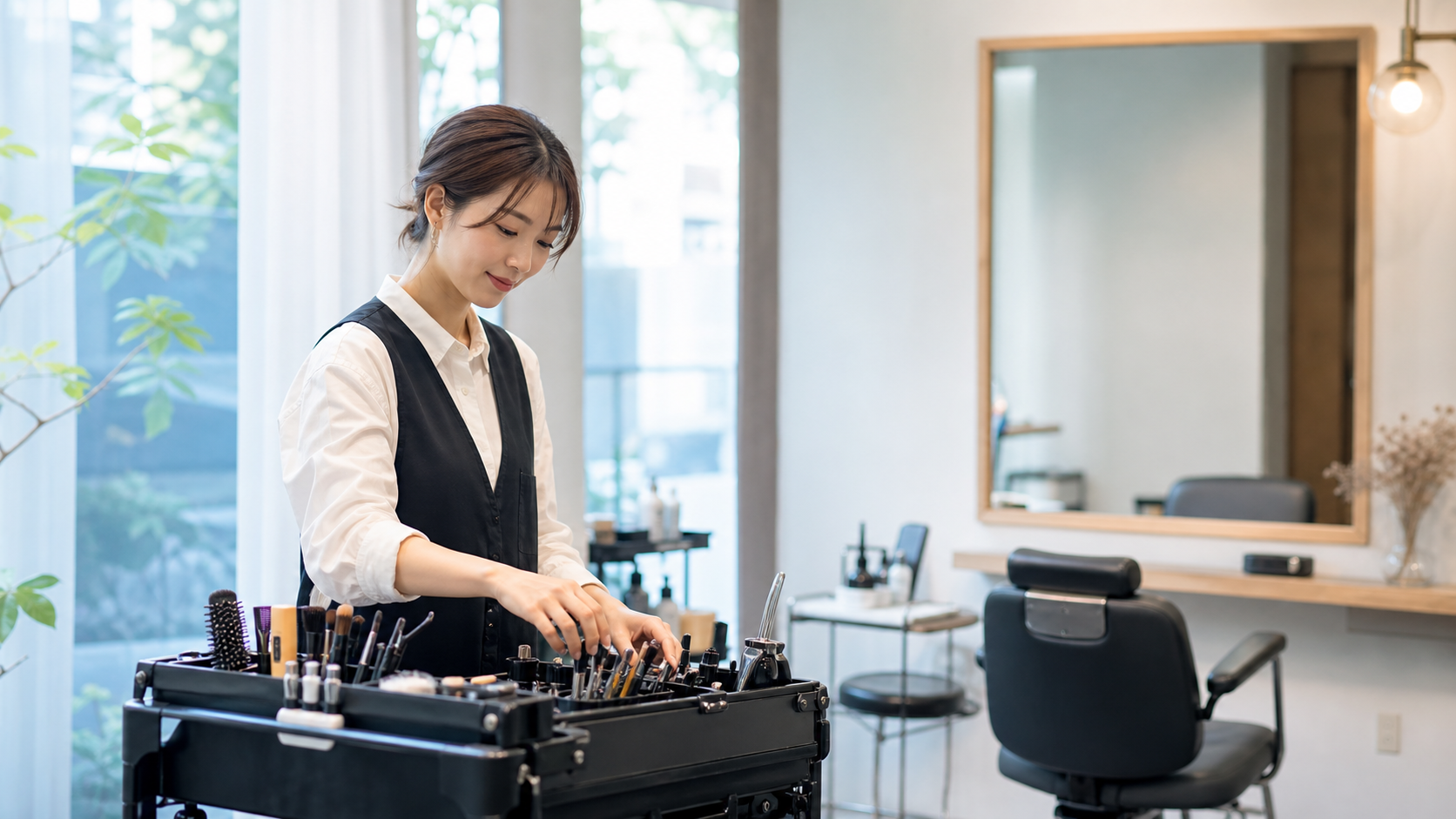 MY SALONSを利用する施術者イメージ