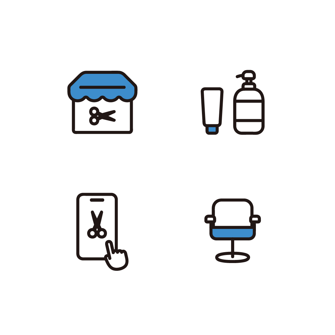 美容室の設備イラスト